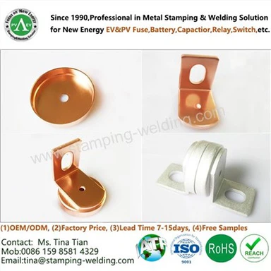 Embout en cuivre rejoint par brasage à l'étain