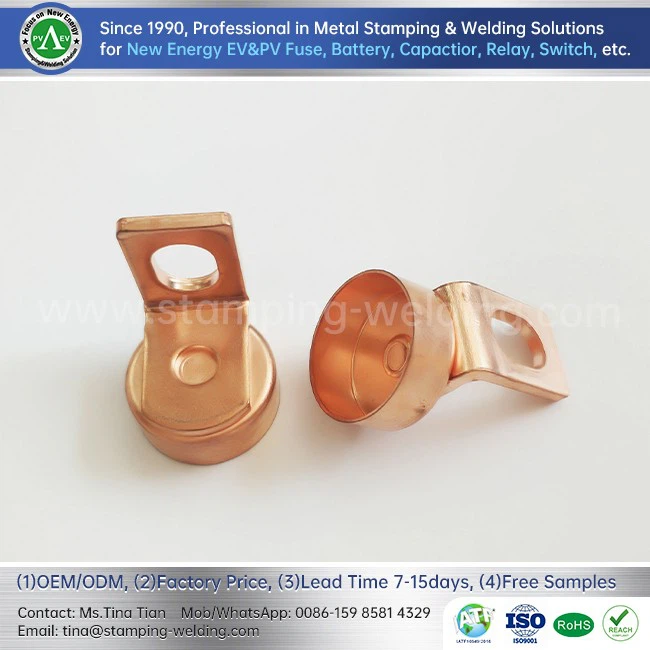 Copper caps for PVH series solar fuse