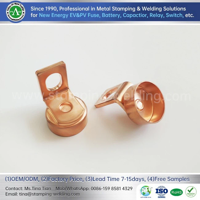 Copper contact for PVH series solar fuse