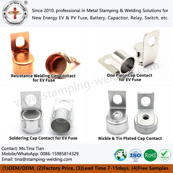 Ensemble de contact du capuchon de fusible