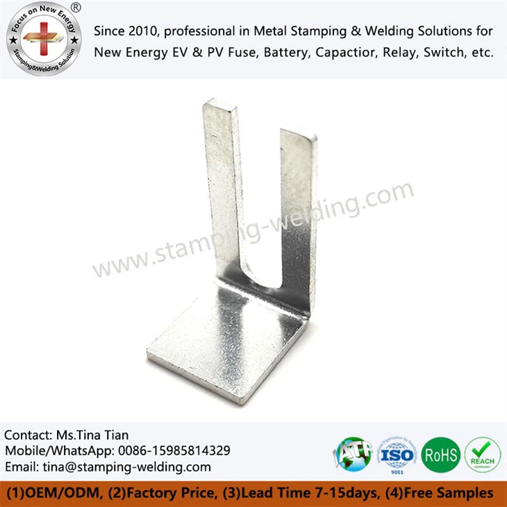 Contact de fusible à terminaison de type L