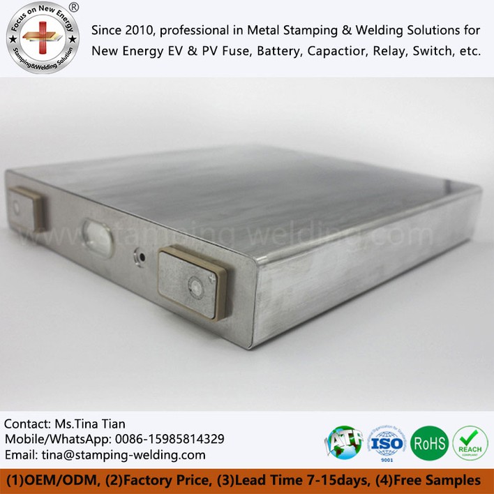 Aluminum shell for lithium ion prismatic cell Aluminum shell for lithium ion prismatic cell
