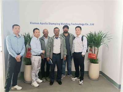 Bienvenue L'équipe indienne du groupe TDConnex a visité le groupe Apollo Xiamen