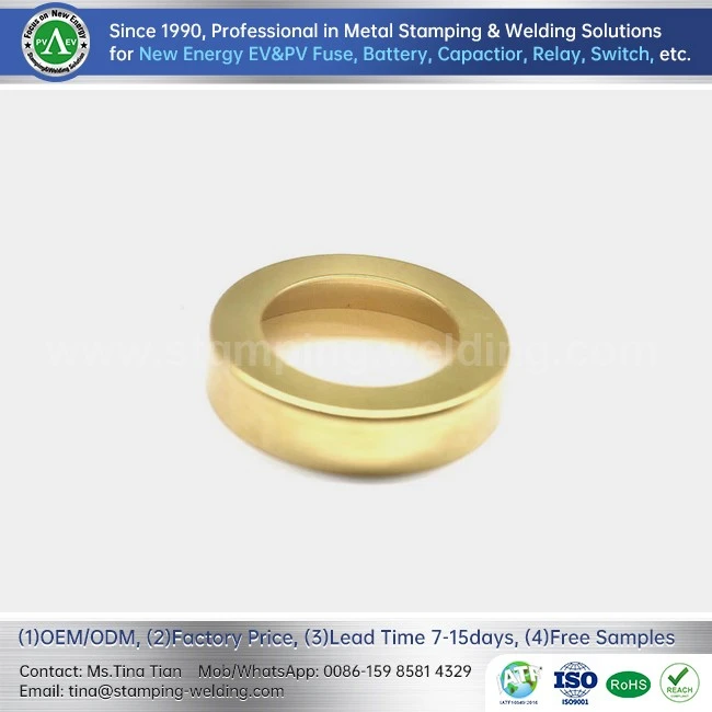 PV Fuse End Cap Brass